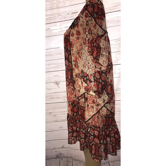 Boho Goblincore Forestcore Paisley Lagenlook Dress - Picture 3 of 8